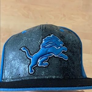 Lions flat bill, snap back hat.